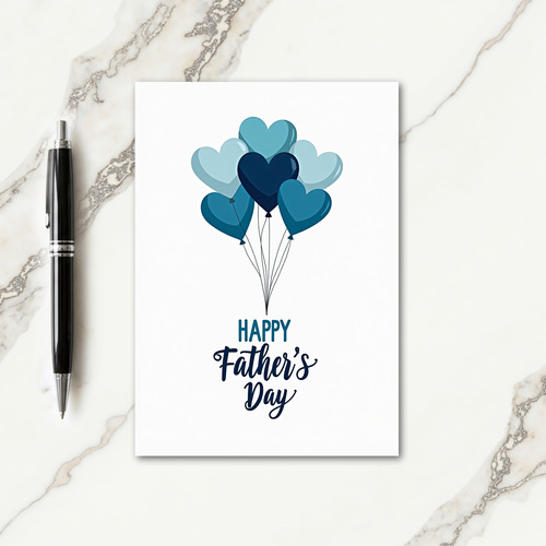 Sweet Fathers Day Balloon Art Card