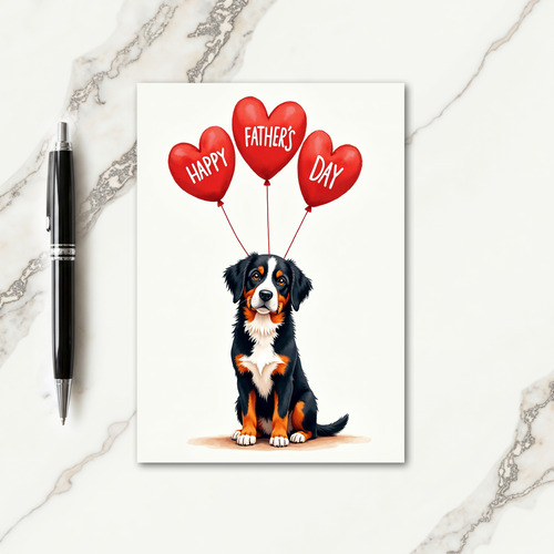 Sweet Fathers Day Balloons Card
