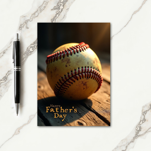 Sweet Fathers Day Baseball Card