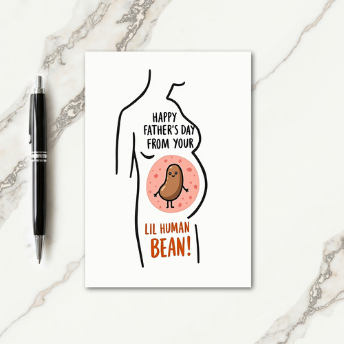 Sweet Fathers Day Bean Card