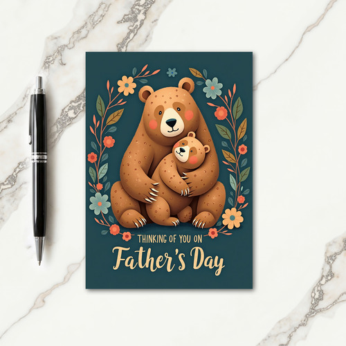 Sweet Fathers Day Bears Card