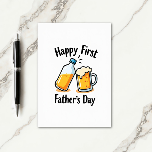 Sweet Fathers Day Beer Card