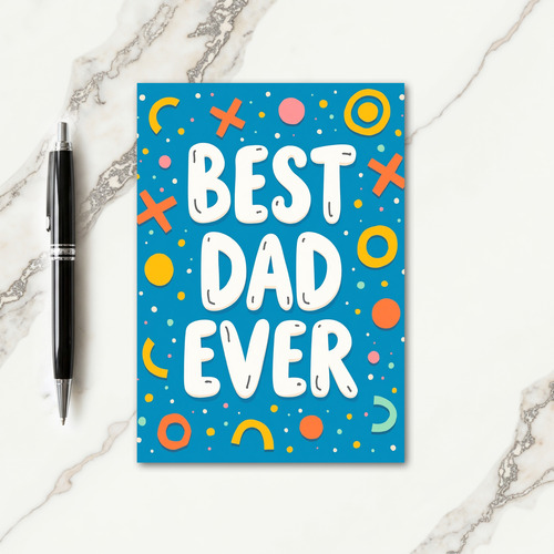 Sweet Fathers Day Best Dad Card