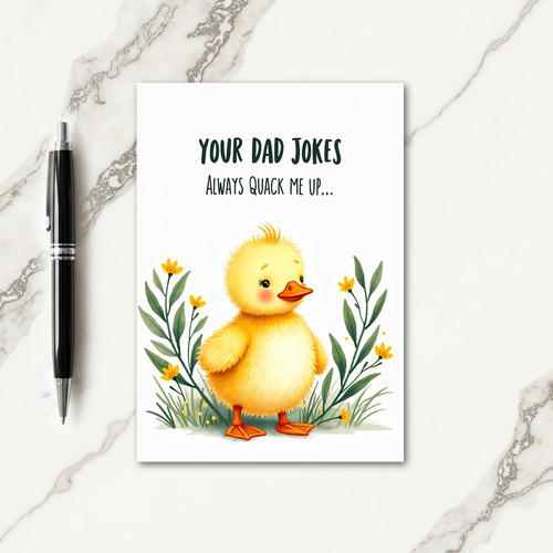 Sweet Fathers Day Bird Art Card