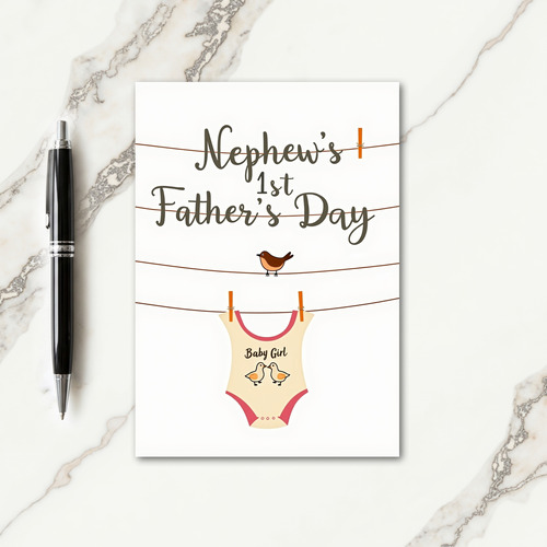 Sweet Fathers Day Birdie Card
