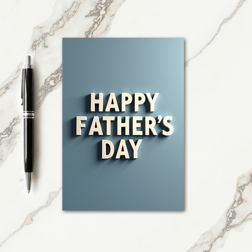 Sweet Fathers Day Block Letter Card