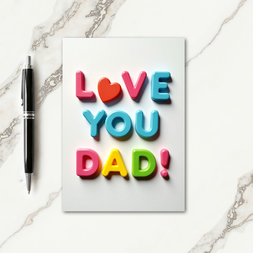 Sweet Fathers Day Blocks Card