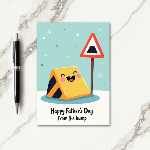 Sweet Fathers Day Blocky Scene Card