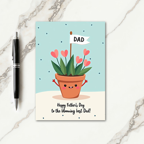 Sweet Fathers Day Blossom Card