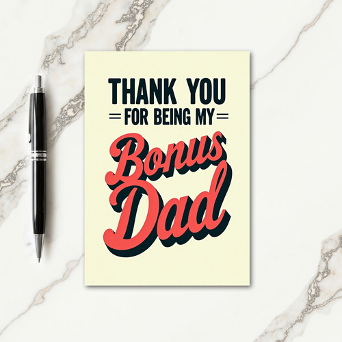 Sweet Fathers Day Bonus Dad Card