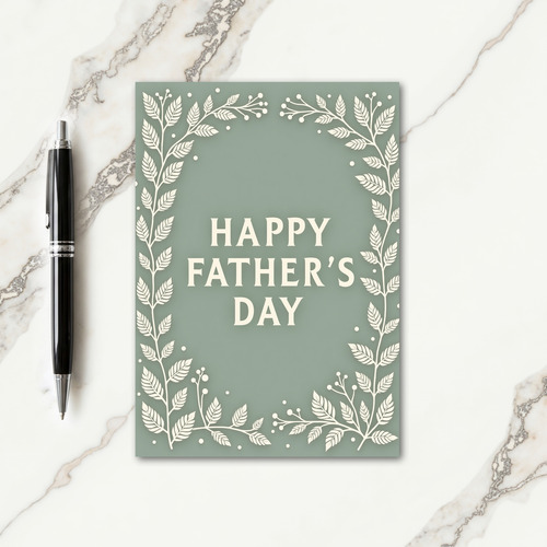 Sweet Fathers Day Botanical Card