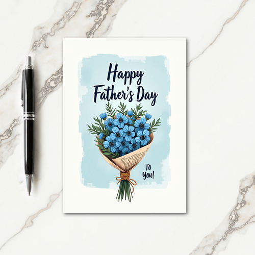 Sweet Fathers Day Bouquet Card