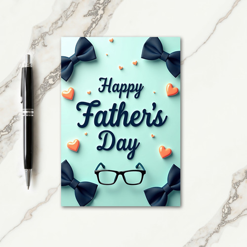 Sweet Fathers Day Bow Ties Card