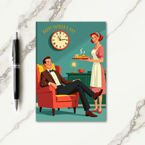 Sweet Fathers Day Breakfast Card