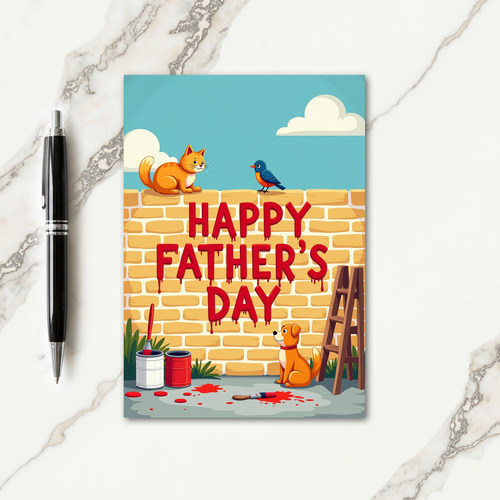 Sweet Fathers Day Brick Card