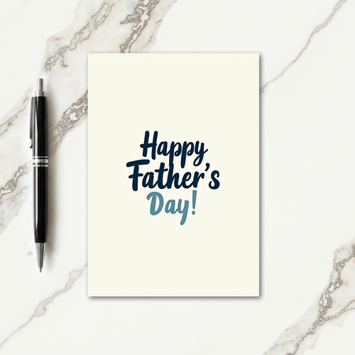 Sweet Fathers Day Brush Script Card
