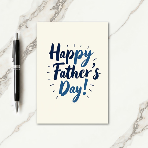 Sweet Fathers Day Brush Stroke Card