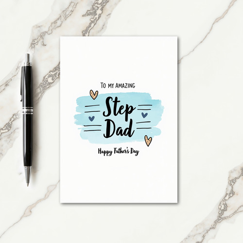 Sweet Fathers Day Brushstroke Card