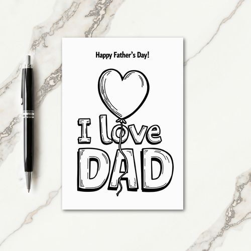 Sweet Fathers Day Bubble Font Card