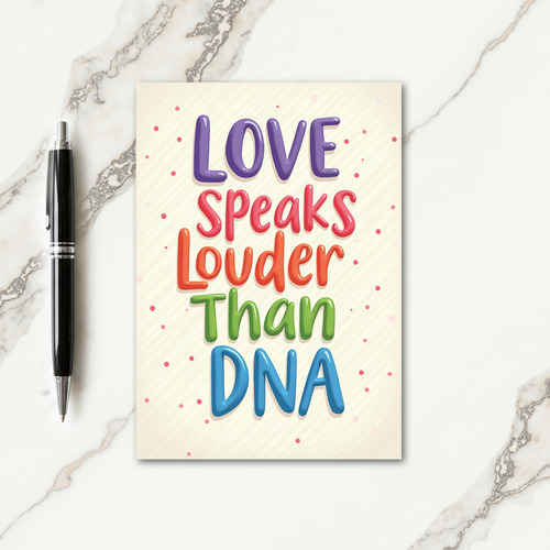Sweet Fathers Day Bubble Letters Card