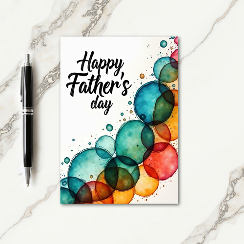 Sweet Fathers Day Bubbles Card
