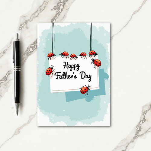 Sweet Fathers Day Bugs Card