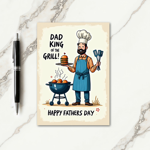 Sweet Fathers Day Burger Card