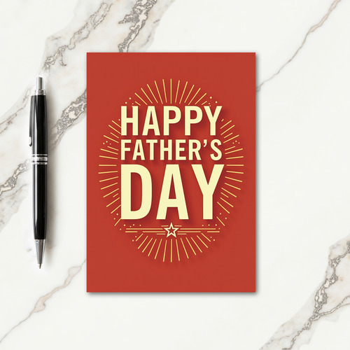 Sweet Fathers Day Burst Card