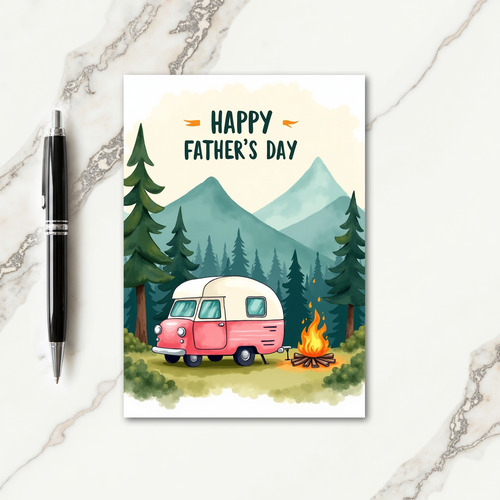 Sweet Fathers Day Campervan Card