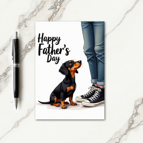 Sweet Fathers Day Canine Card