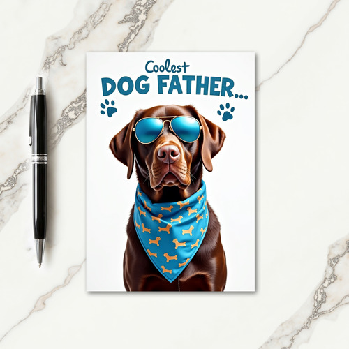 Sweet Fathers Day Canine Shades Card