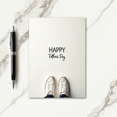Sweet Fathers Day Canvas Shoes Card