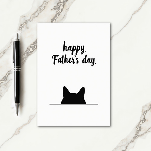 Sweet Fathers Day Cat Card