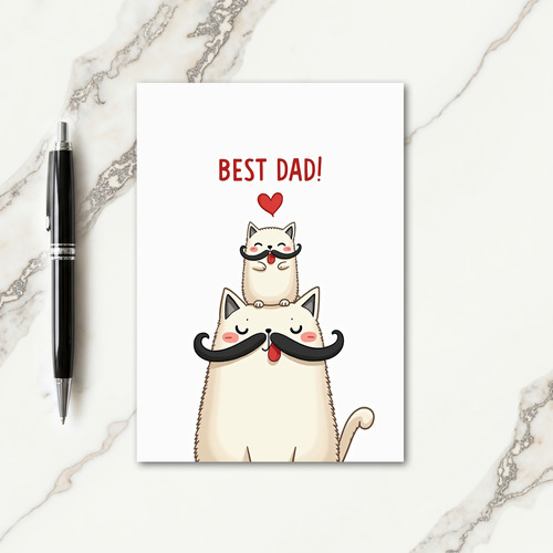 Sweet Fathers Day Cats Card