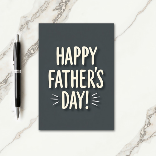 Sweet Fathers Day Chalk Art Card