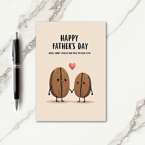 Sweet Fathers Day Coffee Card