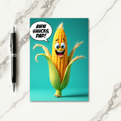 Sweet Fathers Day Corn Card