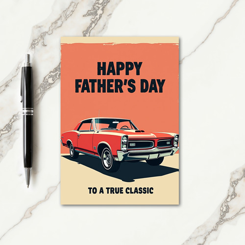 Sweet Fathers Day Coupe Card