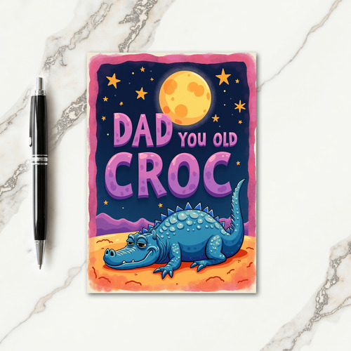 Sweet Fathers Day Croc Card