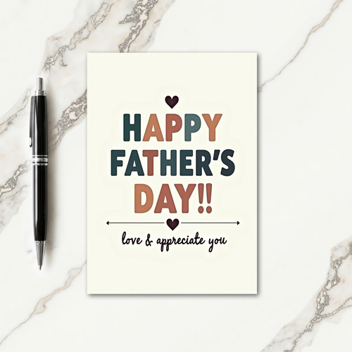 Sweet Fathers Day Cutout Card