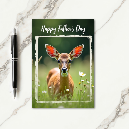 Sweet Fathers Day Deer Card