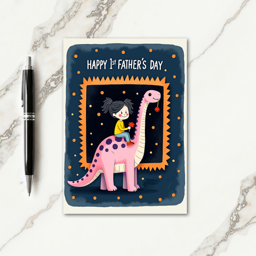 Sweet Fathers Day Dinosaur Card