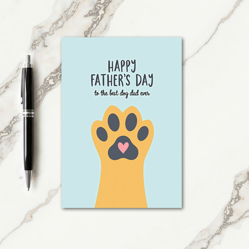 Sweet Fathers Day Dog Dad Card