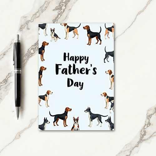 Sweet Fathers Day Dog Parade Card