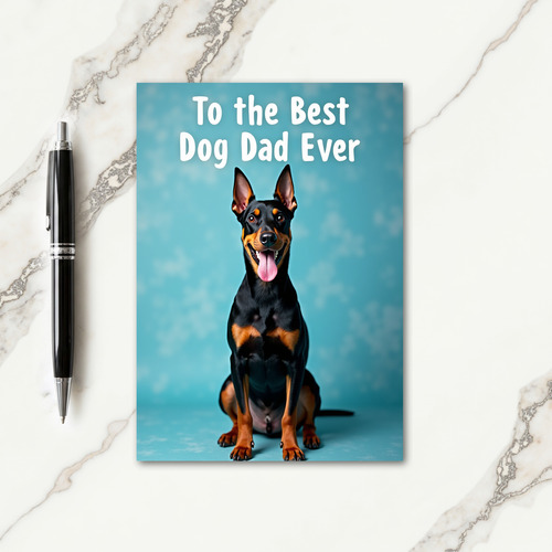 Sweet Fathers Day Dog Portrait Card