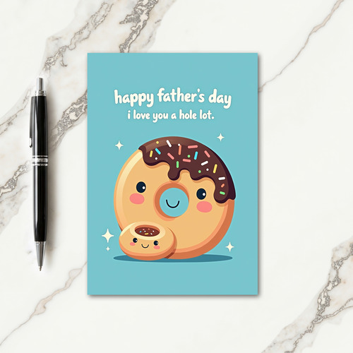 Sweet Fathers Day Donut Card