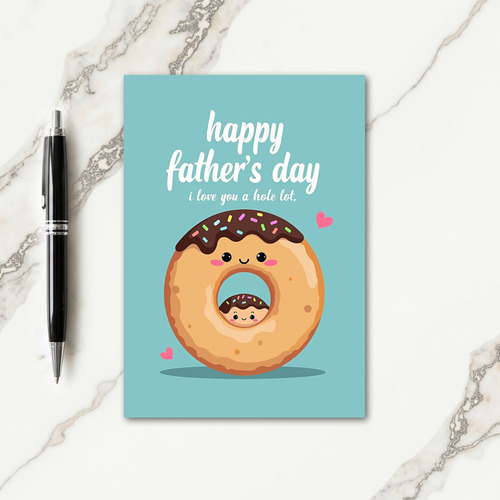Sweet Fathers Day Doughnut Card