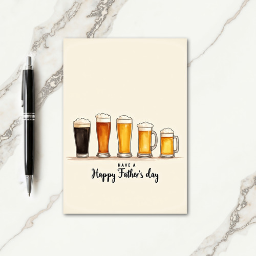 Sweet Fathers Day Drinks Card