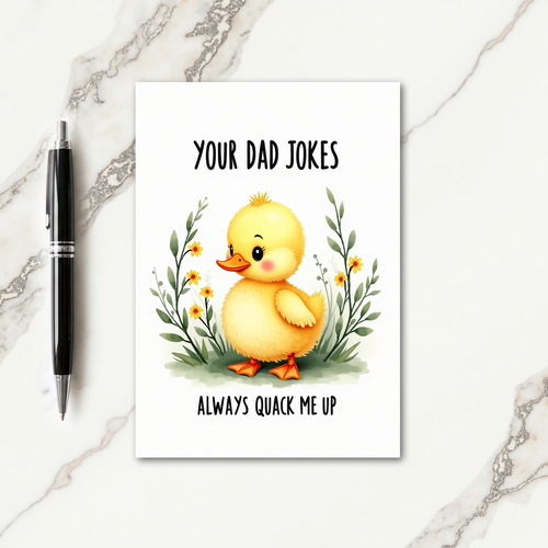 Sweet Fathers Day Duckling Card