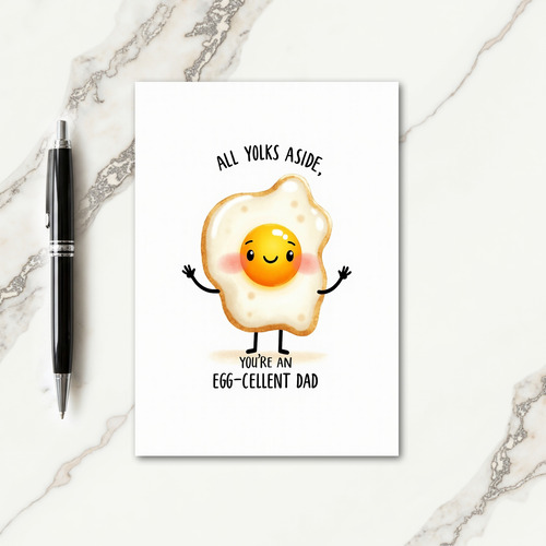 Sweet Fathers Day Egg Art Card